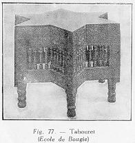 Fig. 77. - Tabouret (�cole de Bougie)
