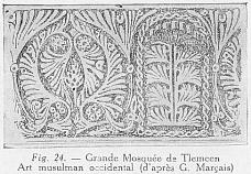 Fig. 24. - Grande Mosqu�e de Tlemcen Art musulman occidental (d'apr�s G. Mar�ais)