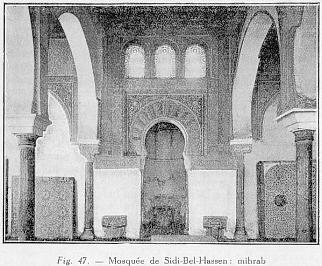 Fig. 47. - Mosqu�e de Sidi-Bel-Hassen : mihrab
