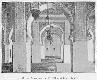 Fig. 51. - Mosqu�e de Sidi-Boum�dine : Int�rieur.