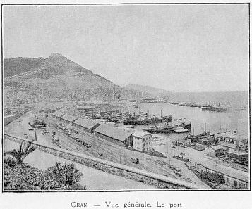 ORAN. - Vue g�n�rale. Le port