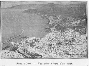 PORT D'ORAN. - Vue prise � bord d'un avion 
