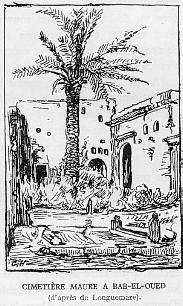 Cimeti�re maure � Bab-el_Oued (d'apr�s de Longuemare).