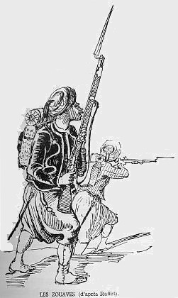 LES ZOUAVES (d'apr�s Raffet).