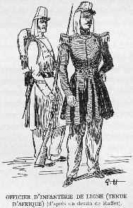OFFICIER D'ARTILLERIE DE LIGNE (TENUE D'AFRIQUE) (d'apr�s un dessin de Raffet).