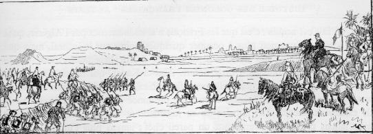 Arriv�e des troupes fran�aises devant Zaatcha, frontispice