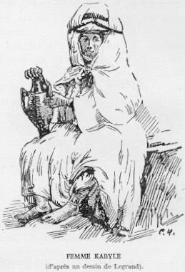 FEMME KABYLE (d'apr�s un dessin de Legrand).