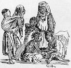 Enfants indig�nes, d'apr�s un croquis de l'Illustration, cul-de-lampe.