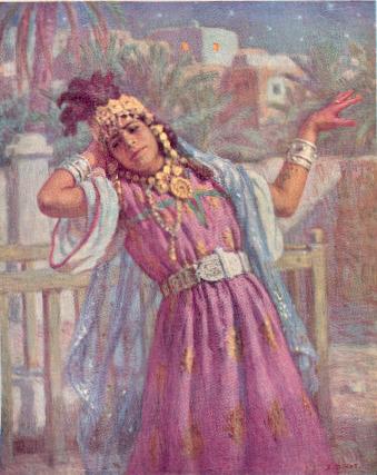 Danseuse Ouled-Na�l - D'apr�s une peinture in�dite d'E. DINET.