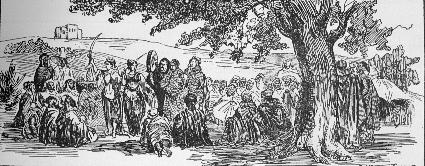 LA DANSE ARABE, d'apr�s l'Illustration (1857), frontispice.
