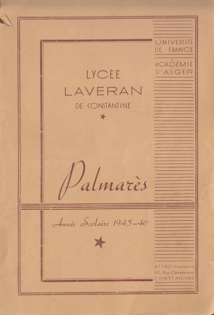 Accès à Laveran- Palmares 1946