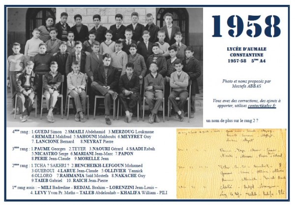 AUMALE-1957-1958-5èmeA4-ABBAS