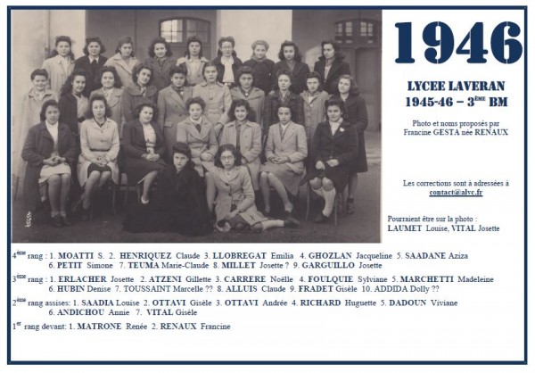 Laveran-1945-46-3eBM-Francine RENAUX