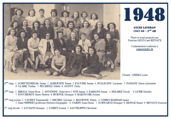 Laveran-1947-48-2eAB-Francine-Renaux