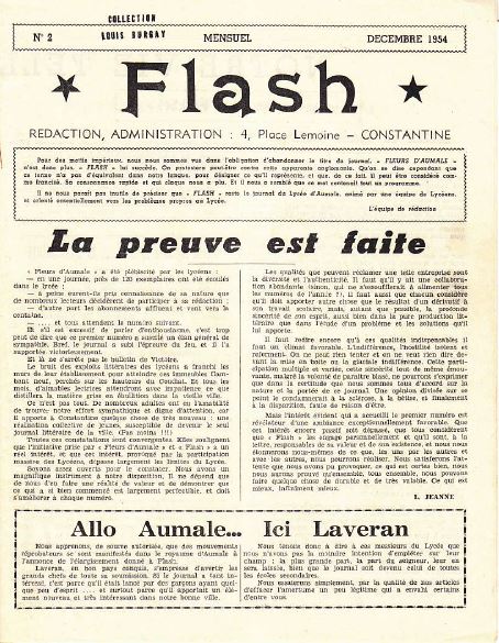 Une-Flash-n° 2-déc-1954-