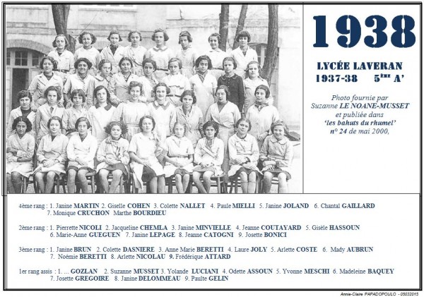Une-Laveran-Bahuts n° 24-1938-5eA'