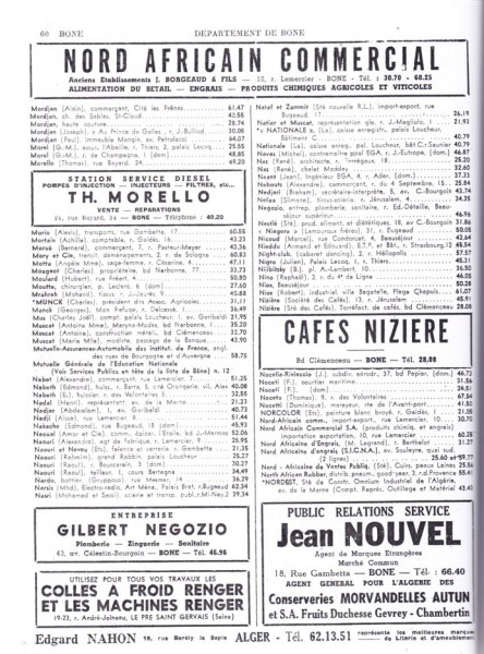 Une-Annuaire-Cne-1960-Bone-60