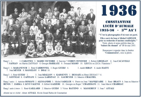 Une-A-1935-36-3eAA'1-Michel SADELER-Bahuts n° 33-mai-2003