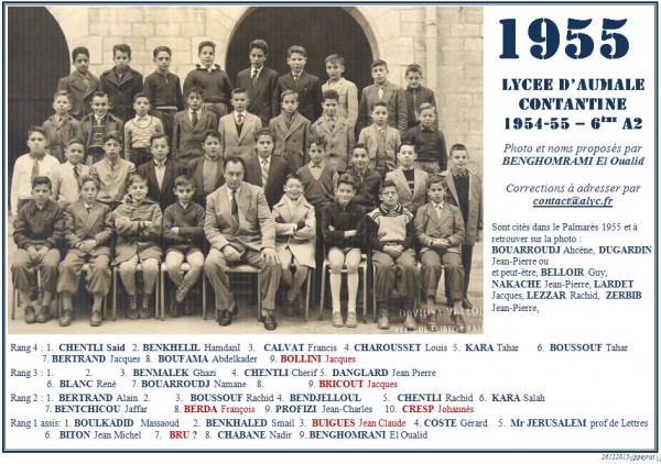 Une-A-1954-55-6eA2-BENGHOMRAMI Eloualid