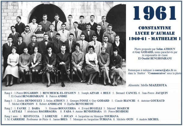 Une-A-1961-Math-Selim ATROUN