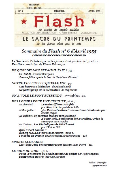 Une-Sommaire-Flash-6-Avril-1955