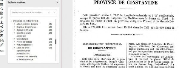 Icone-Table Matières Indicateur Commercial sur Province de Constantine