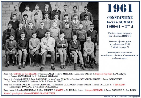 Une-A-1961-3eA1 Christian ROUET