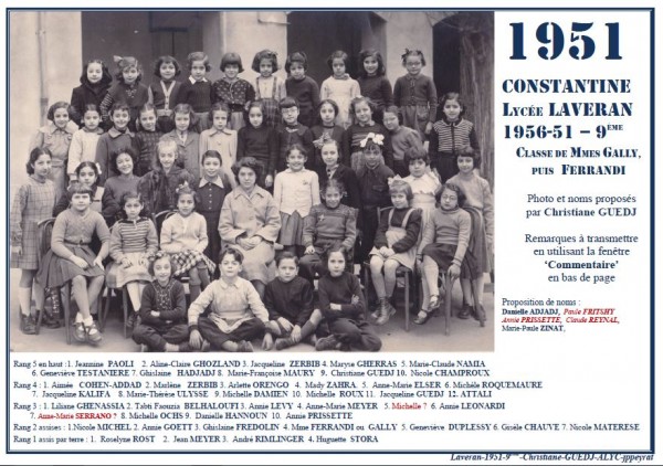 Une-L-1951-9e-MmeFERRANDI-CGUEDJ