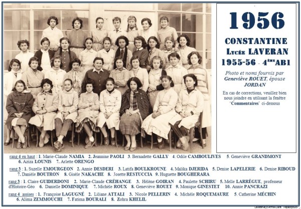 Une-L-1956-4eAB1-Geneviève-ROUET