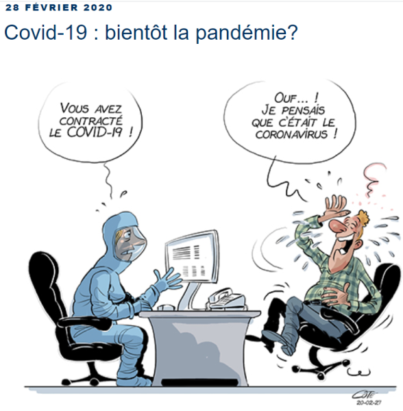 CaptureOuf je croyais le coronavirus Coté Canada