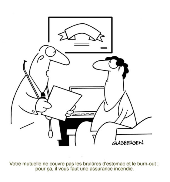 dessin-burn out - assurance incendie