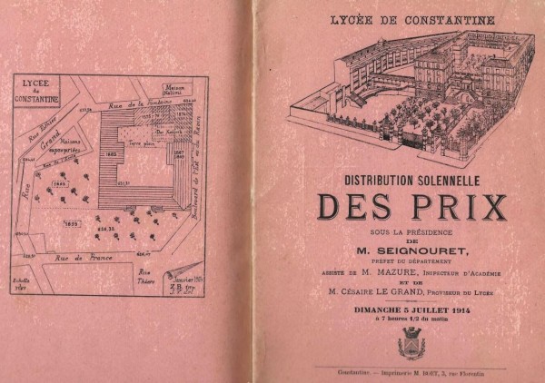 Palmarès Lycée Garçons 1914 Couvertures