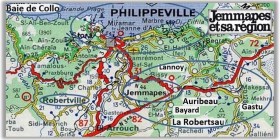 Carte Jemmapes et sa Région
