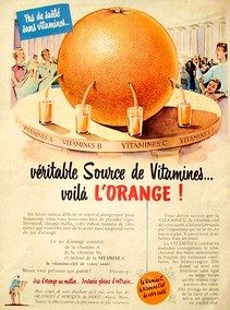 ann�es 50, l'orange d'afrique du nord, alg�rie, tunisie, maroc