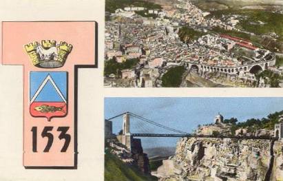 insigne stylis� du 153�me 
Bataillon de Transmissions cr�� en juillet 1956