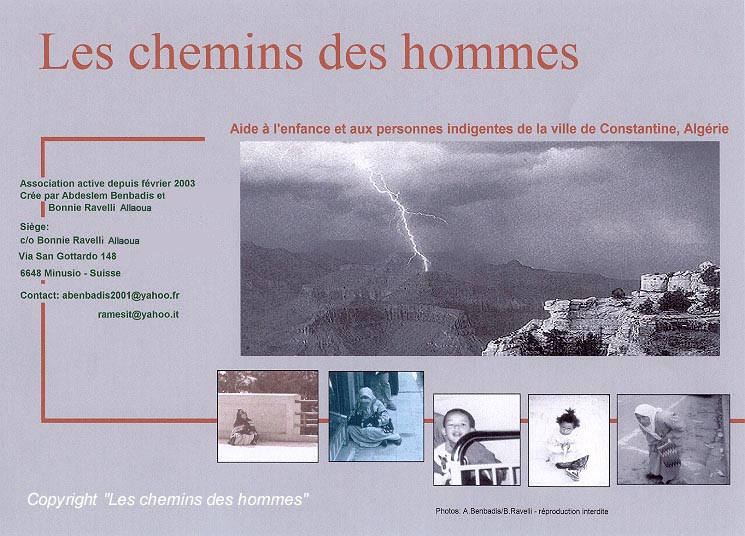 Copyright " Les chemins des hommes "