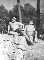 Avec Nano au bois de la Légion d'Honneur.