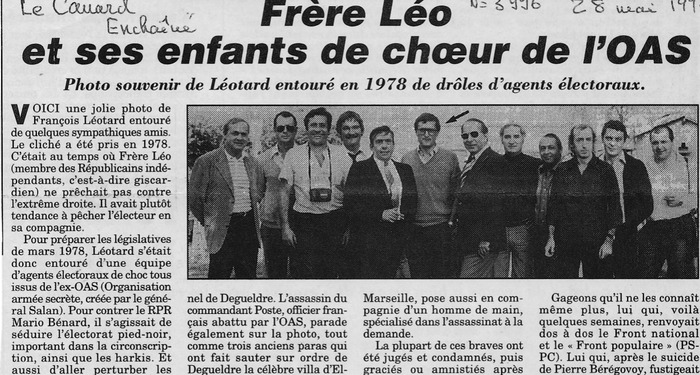 C’est l’article d’un fils de victime de l’OAS ***  Aujourd’hui un ancien ministre de la République est mort