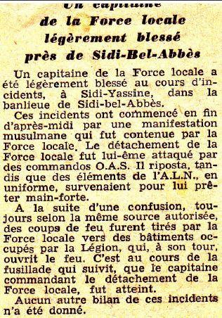 Capitaine de la 495 blesse