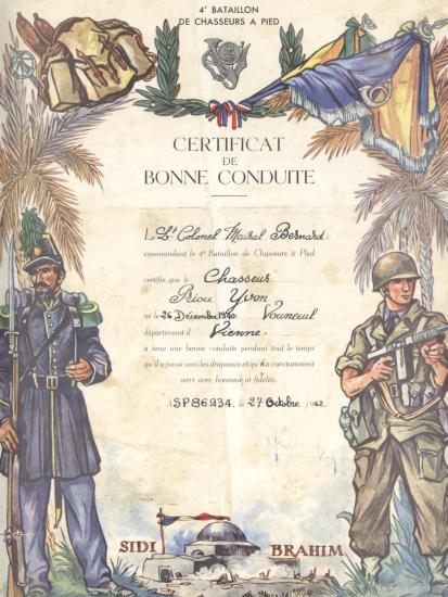 Certificat de bonne conduite