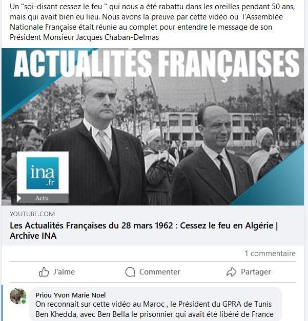 Cessez le feu en algerie video du 28 mars 1962