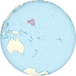 Map of the Marshall Islands