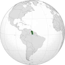 Map of Guyana