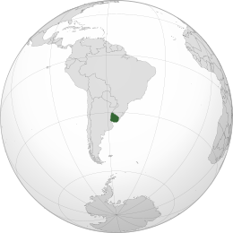Map of Uruguay