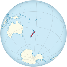 Map of New Zealand