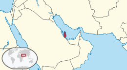 Map of Qatar