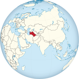 Map of Turkmenistan
