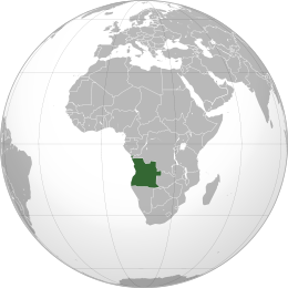 Map of Angola