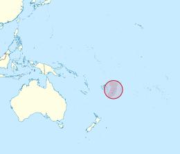 Map of Tonga