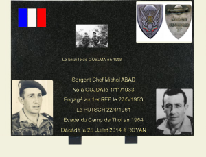  La plaque sur sa tombe
